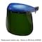 Sellstrom 390 Premium Series Single Crown Face Shields Window, Acetate, 8 in x 12 in x .060 in, Uncoated, Shade 5 IR S35050 - alternate 3